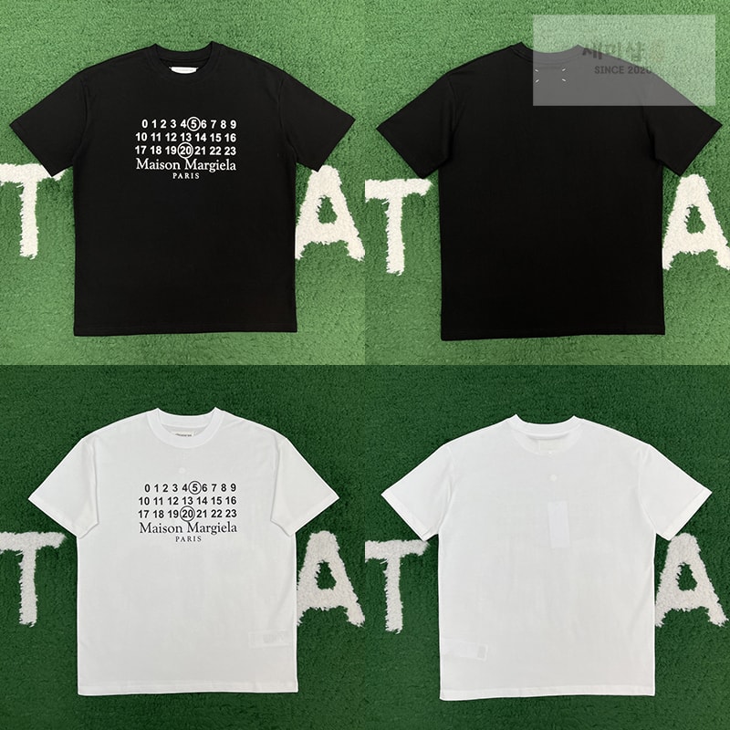 Maison Margiela 메종마르지엘라 MM6 시그니처 520 넘버 반팔 티셔츠 레플리카 1번 이미지 - 의류 | 세미샵 레플리카 사이트