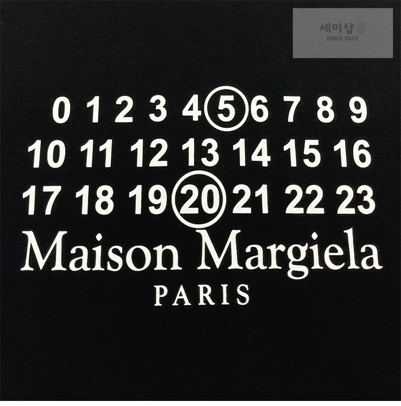 Maison Margiela 메종마르지엘라 MM6 시그니처 520 넘버 반팔 티셔츠 레플리카 8번 이미지 - 의류 | 세미샵 레플리카 사이트