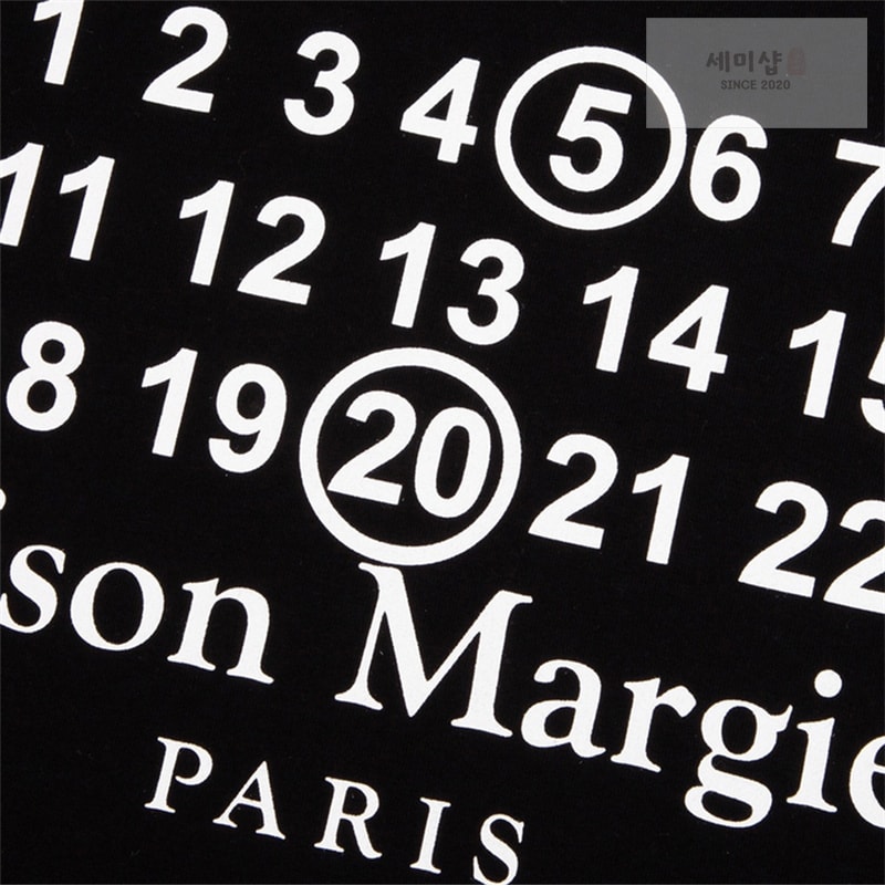 Maison Margiela 메종마르지엘라 MM6 시그니처 520 넘버 반팔 티셔츠 레플리카 11번 이미지 - 의류 | 세미샵 레플리카 사이트