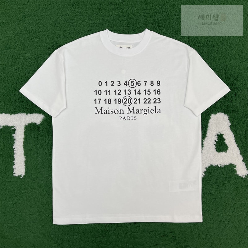 Maison Margiela 메종마르지엘라 MM6 시그니처 520 넘버 반팔 티셔츠 레플리카 12번 이미지 - 의류 | 세미샵 레플리카 사이트