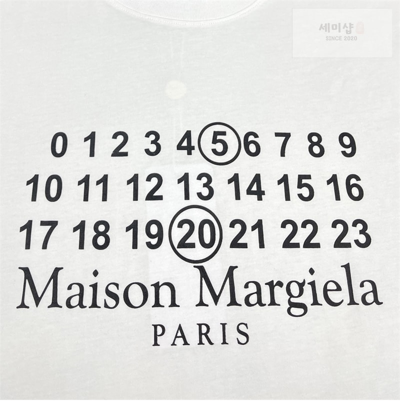 Maison Margiela 메종마르지엘라 MM6 시그니처 520 넘버 반팔 티셔츠 레플리카 16번 이미지 - 의류 | 세미샵 레플리카 사이트