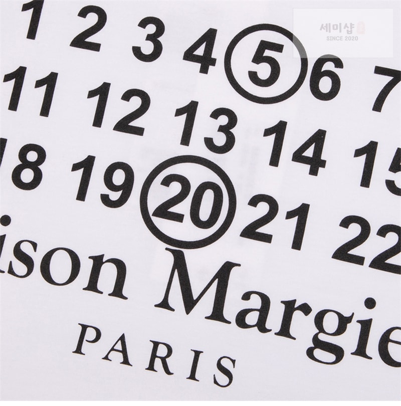 Maison Margiela 메종마르지엘라 MM6 시그니처 520 넘버 반팔 티셔츠 레플리카 23번 이미지 - 의류 | 세미샵 레플리카 사이트
