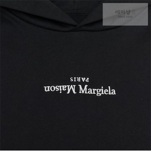 Maison Margiela 메종마르지엘라 MM6 업사이드 다운 자수 로고 후디 2컬러 레플리카 5번 이미지 - 의류 | 세미샵 레플리카 사이트