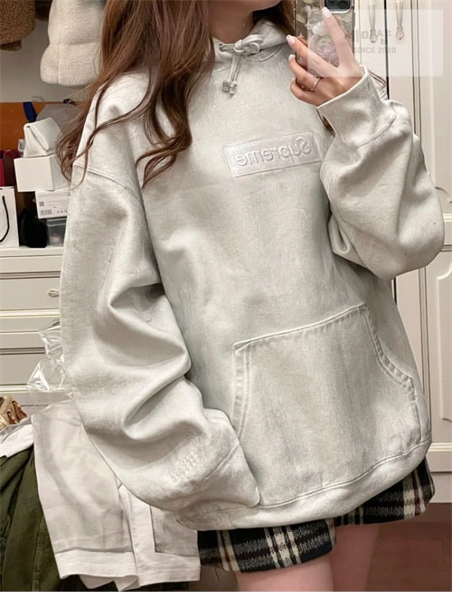 Maison Margiela 메종마르지엘라 x 슈프림 박스로고 후디 의류 3번 이미지