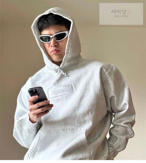 Maison Margiela 메종마르지엘라 x 슈프림 박스로고 후디 의류 4번 이미지