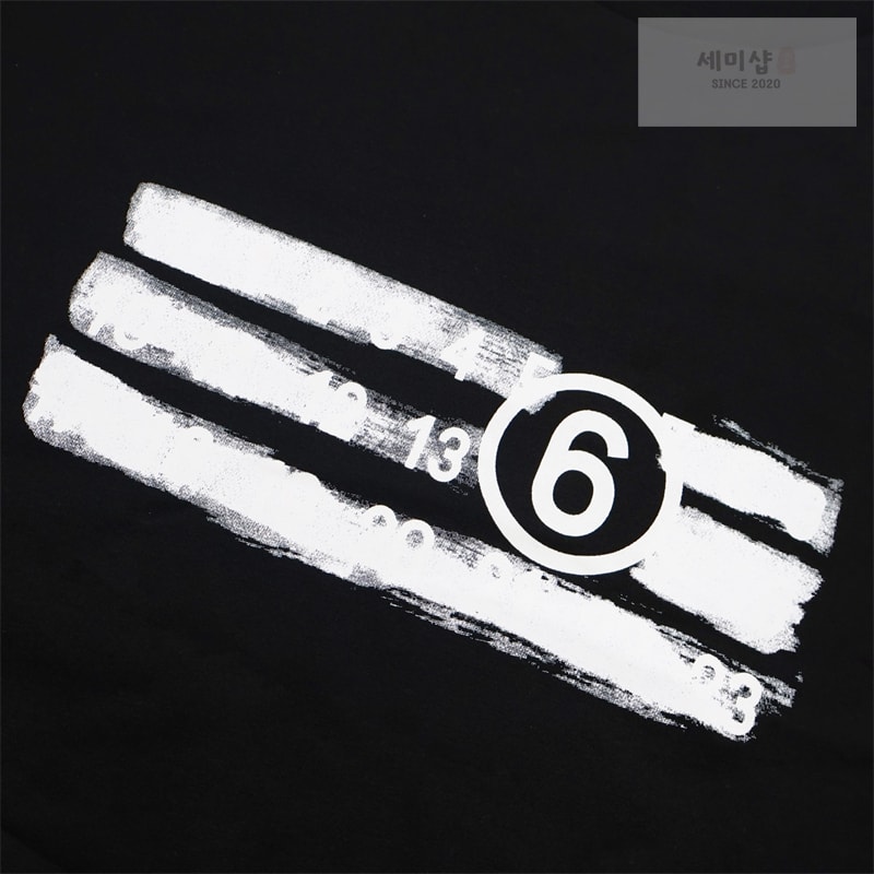 Maison Margiela 메종 마르지엘라 뉴메틱 로고 코튼 반팔 티셔츠 의류 6번 이미지