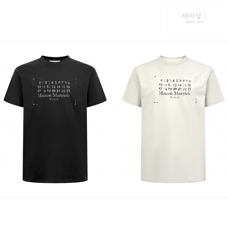 메종마르지엘라 메종 마르지엘라 스탬프 로고 코튼 티셔츠 레플리카 6번 이미지 - 의류 | 세미샵 레플리카 사이트