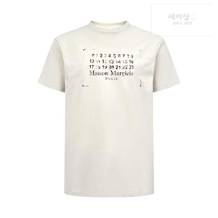 메종마르지엘라 메종 마르지엘라 스탬프 로고 코튼 티셔츠 레플리카 14번 이미지 - 의류 | 세미샵 레플리카 사이트