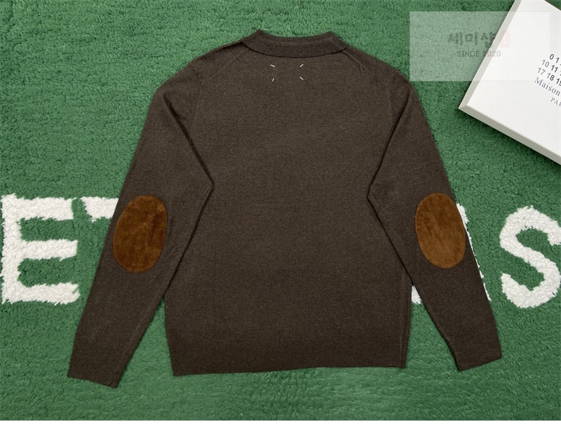 Maison Margiela 메종 마르지엘라 엘보우 패치 울 폴로 셔츠 의류 5번 이미지
