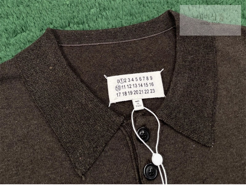 Maison Margiela 메종 마르지엘라 엘보우 패치 울 폴로 셔츠 의류 7번 이미지