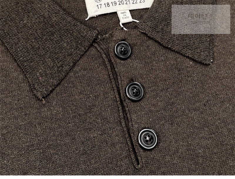 Maison Margiela 메종 마르지엘라 엘보우 패치 울 폴로 셔츠 의류 8번 이미지