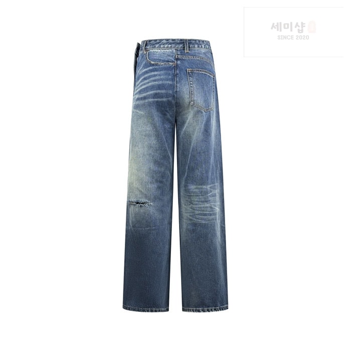 Maison Margiela 메종 마르지엘라 트위스트 와이드 레그 진 의류 3번 이미지