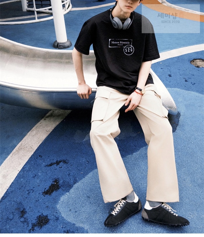 Maison Margiela 메종 마르지엘라 520 로고 반팔 티셔츠 레플리카 2번 이미지 - 의류 | 세미샵 레플리카 사이트