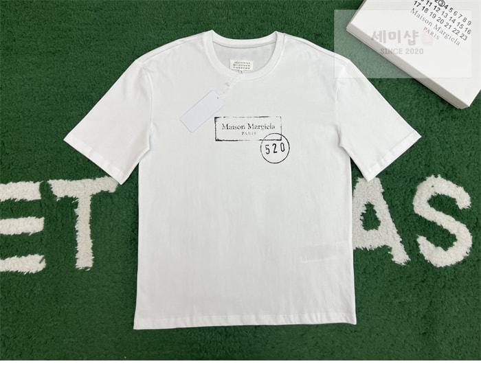 Maison Margiela 메종 마르지엘라 520 로고 반팔 티셔츠 레플리카 7번 이미지 - 의류 | 세미샵 레플리카 사이트