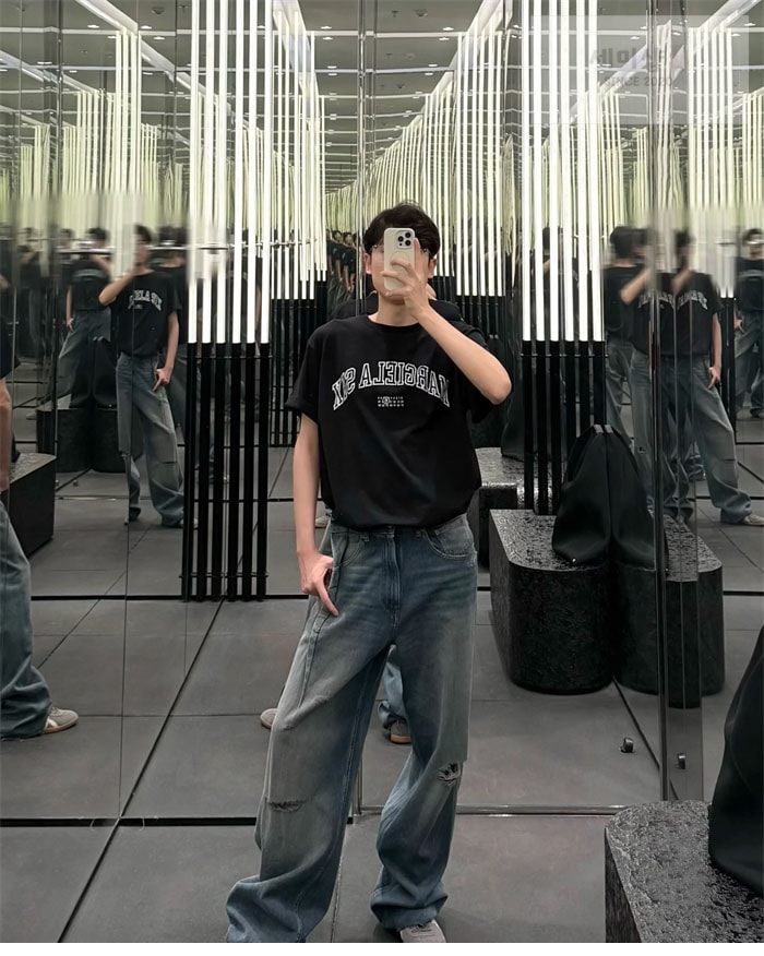 Maison Margiela 메종 마르지엘라 MM6 로고 반팔 티셔츠 의류 2번 이미지