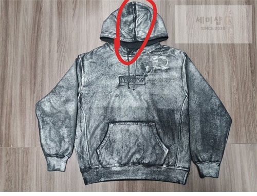 Maison Margiela 메종 마르지엘라 x 슈프림 포일 박스로고 후드 레플리카 17번 이미지 - 의류 | 세미샵 레플리카 사이트