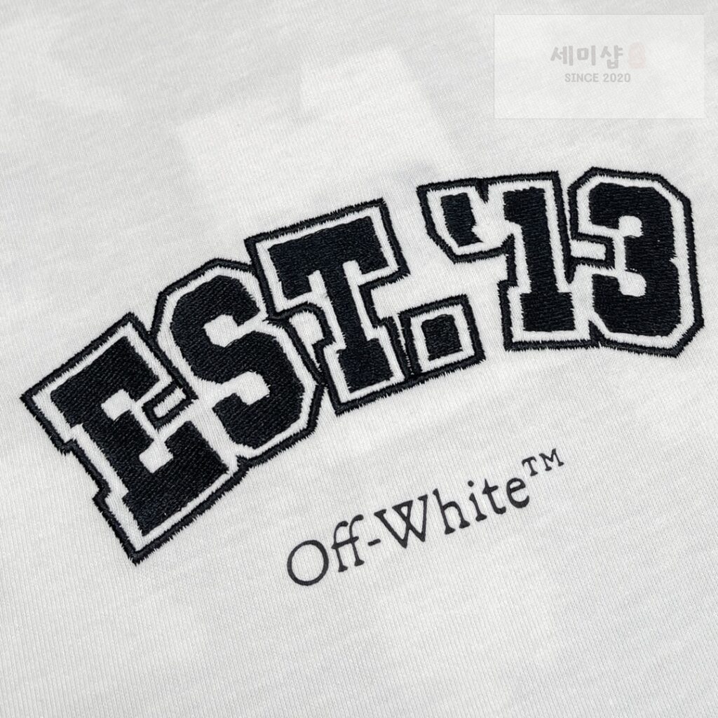 Maison Margiela 오프화이트 로직 프린트 코튼 티셔츠 “2COLOR” BLACK 의류 15번 이미지