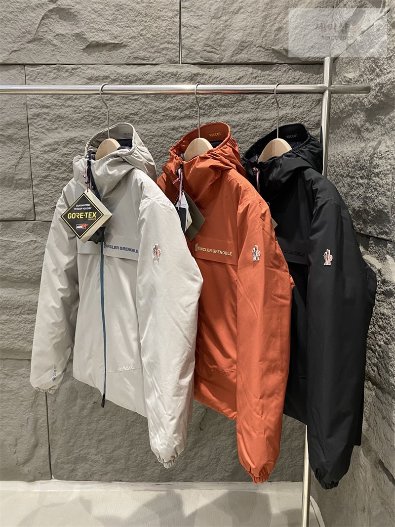 Moncler 몽클레어 그레노블 쉽톤 윈드브레이커 후드 블랙 연갈색 의류 3번 이미지