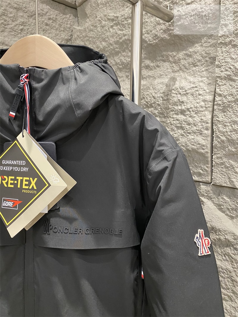 Moncler 몽클레어 그레노블 쉽톤 윈드브레이커 후드 블랙 연갈색 의류 6번 이미지