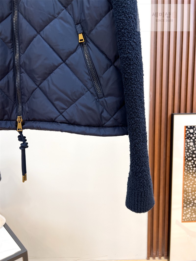 Moncler 몽클레어 다운 패널 코튼 블렌드 가디건 화이트 의류 9번 이미지