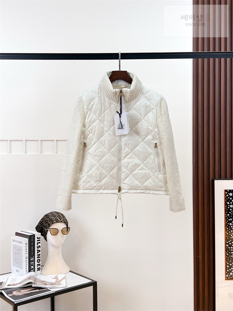 Moncler 몽클레어 다운 패널 코튼 블렌드 가디건 화이트 의류 11번 이미지