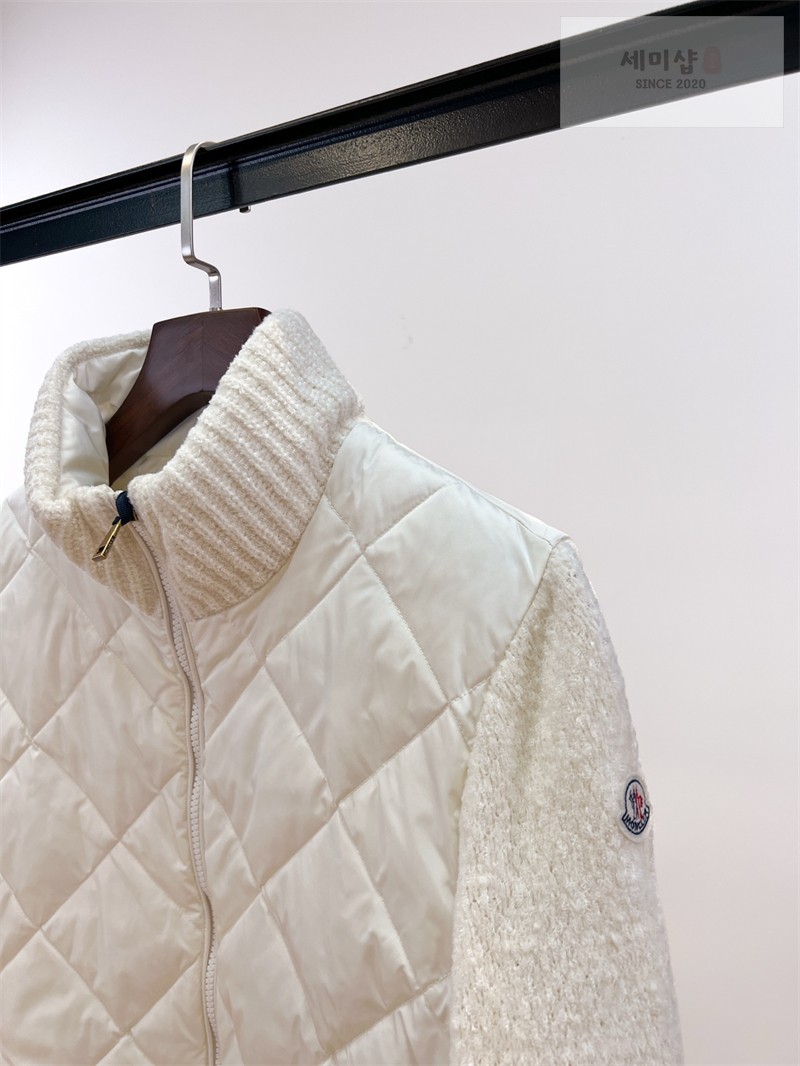 Moncler 몽클레어 다운 패널 코튼 블렌드 가디건 화이트 의류 14번 이미지