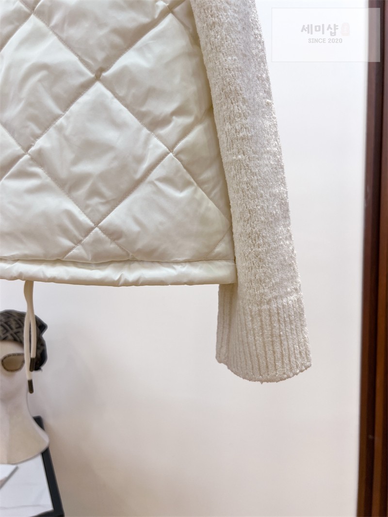 Moncler 몽클레어 다운 패널 코튼 블렌드 가디건 화이트 의류 15번 이미지
