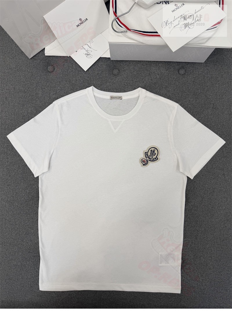 Moncler 몽클레어 더블 로고 패치 티셔츠 블랙 의류 24번 이미지
