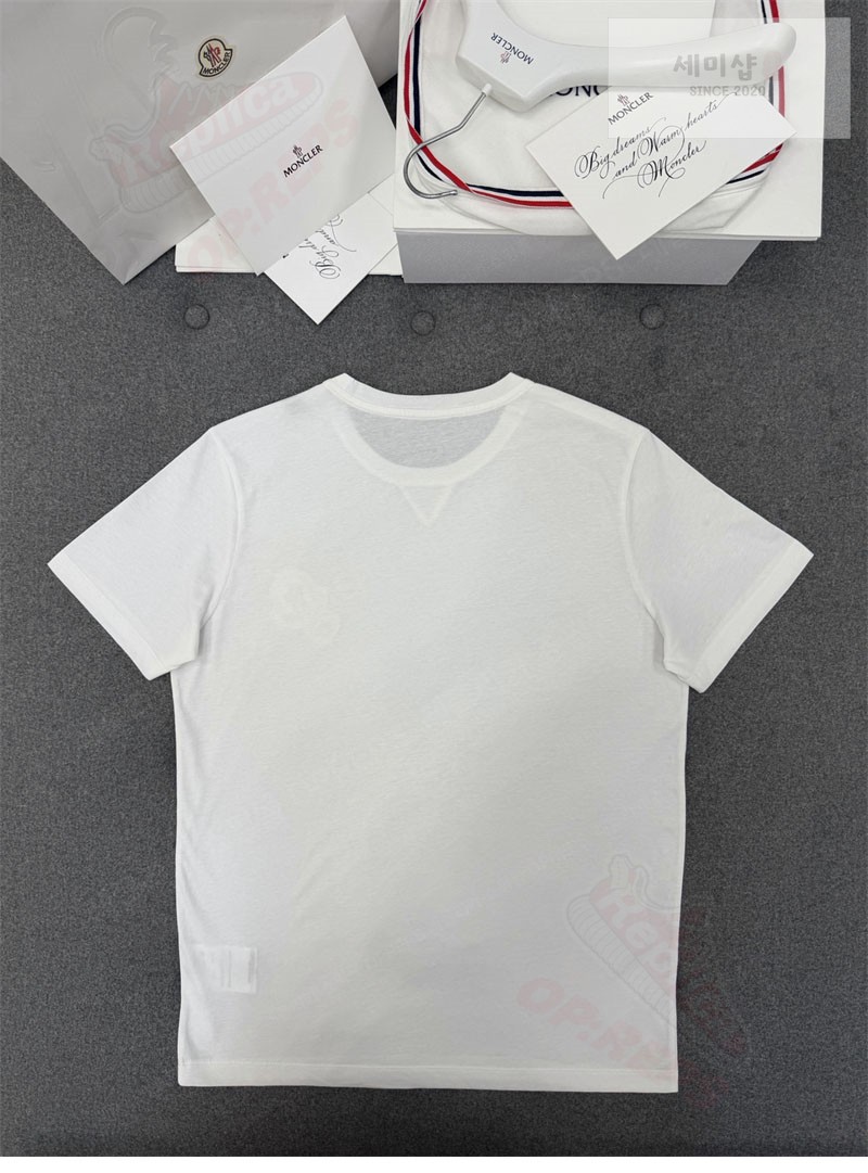 Moncler 몽클레어 더블 로고 패치 티셔츠 블랙 의류 29번 이미지
