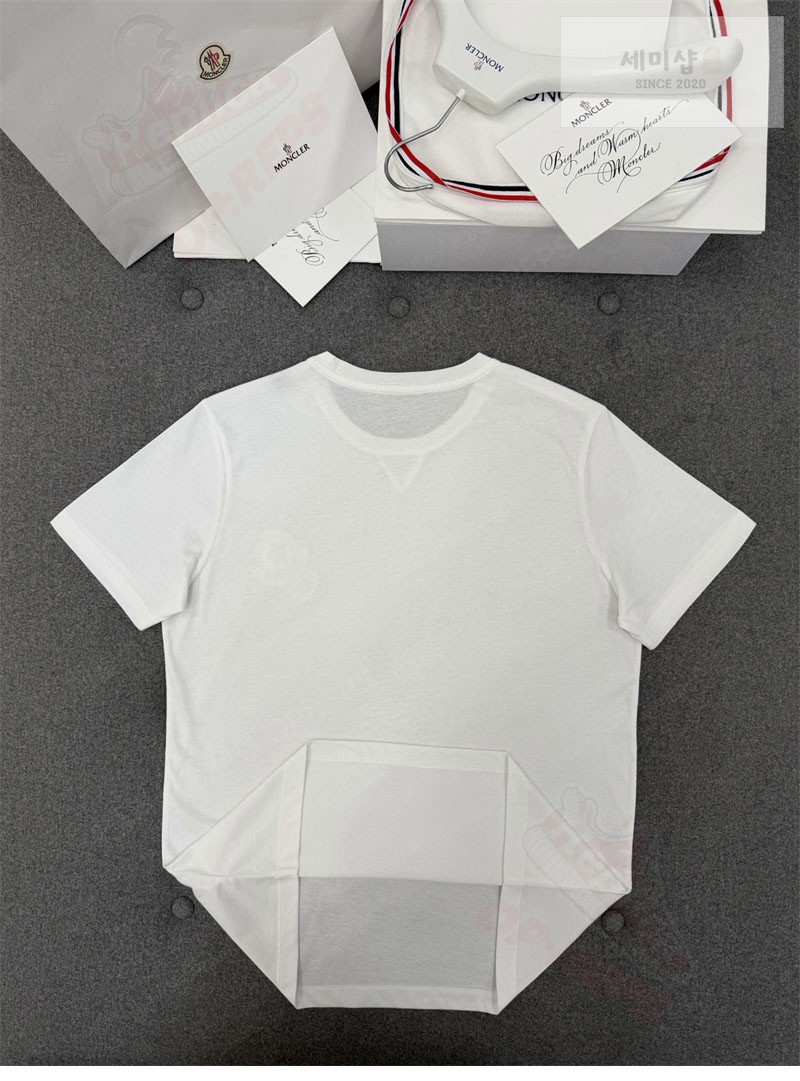 Moncler 몽클레어 더블 로고 패치 티셔츠 블랙 의류 31번 이미지