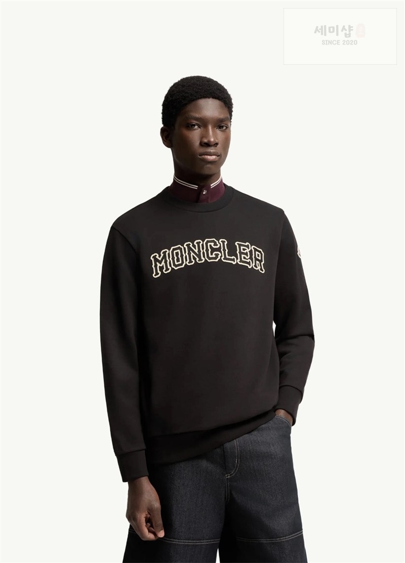 Moncler 몽클레어 레터링 자수 코튼 스웨트셔츠 의류 3번 이미지