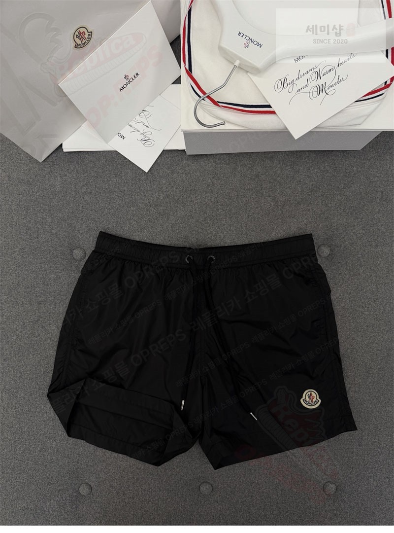 Moncler 몽클레어 로고 와펜 스윔 팬츠 의류 6번 이미지