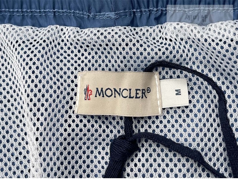 Moncler 몽클레어 로고 패치 스윔 팬츠 네이비 의류 28번 이미지