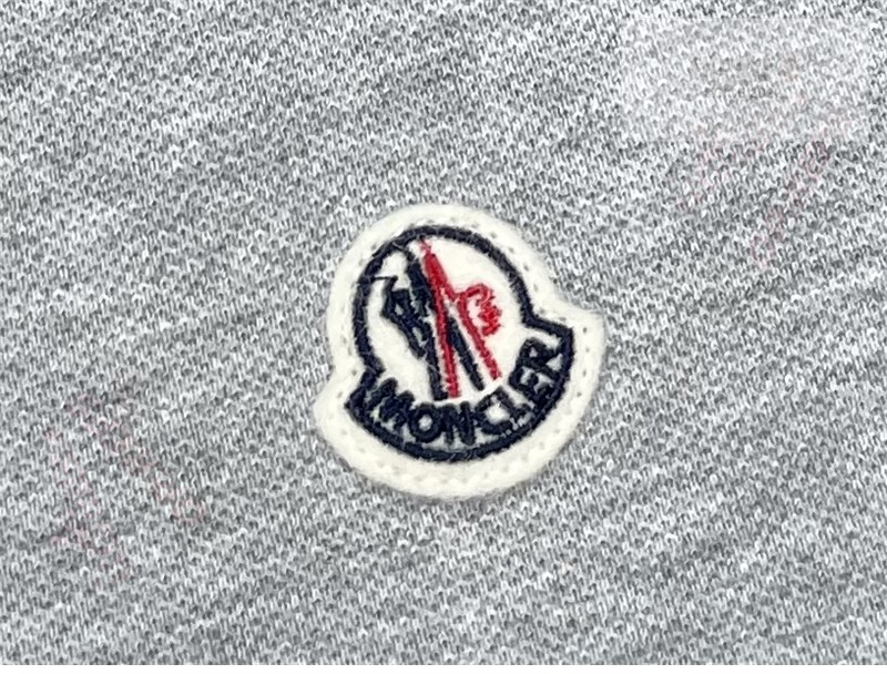 Moncler 몽클레어 로고 패치 코튼 폴로 셔츠 네이비 의류 8번 이미지