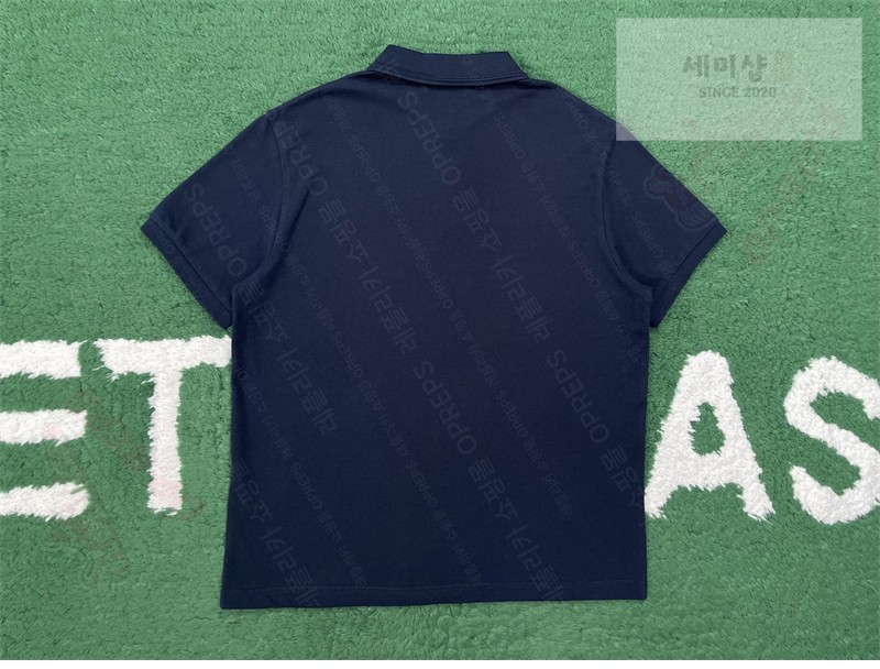 Moncler 몽클레어 로고 패치 코튼 피케 폴로 셔츠 네이비 의류 8번 이미지