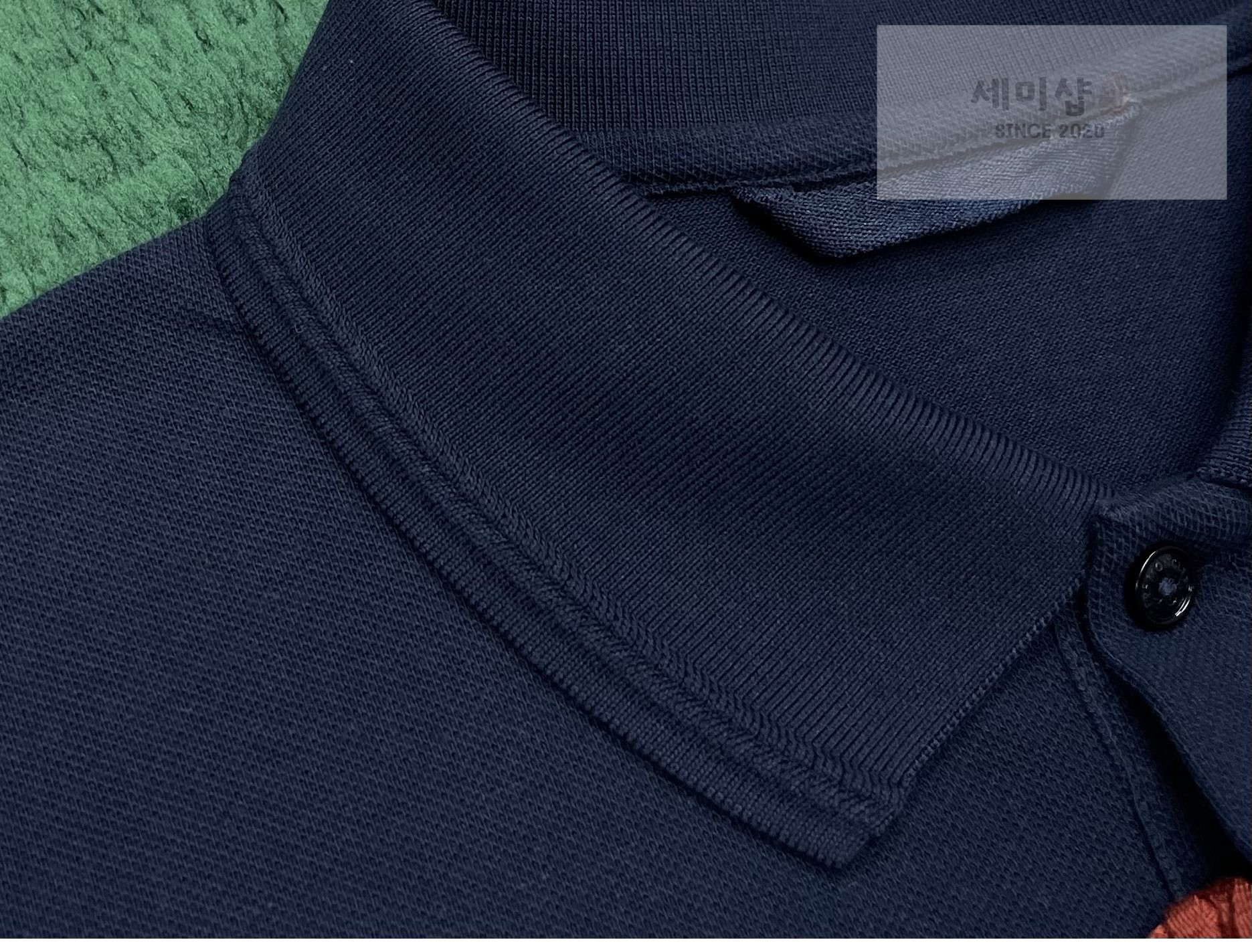 Moncler 몽클레어 로고 패치 코튼 피케 폴로 셔츠 네이비 의류 14번 이미지