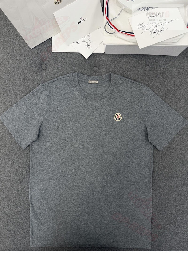 Moncler 몽클레어 로고 패치 티셔츠 블랙 의류 28번 이미지
