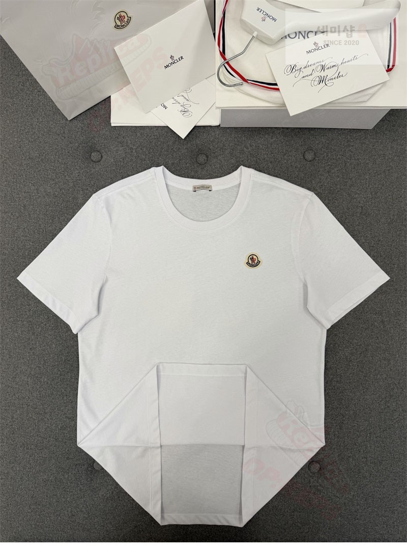 Moncler 몽클레어 로고 패치 티셔츠 블랙 의류 49번 이미지