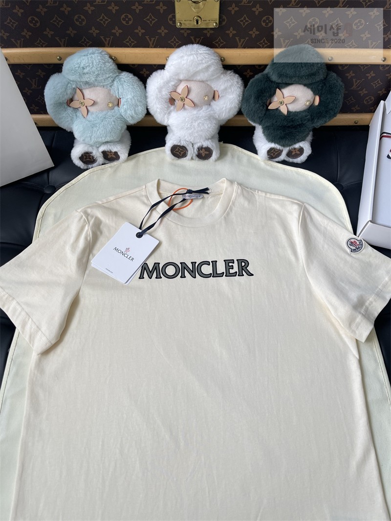 Moncler 몽클레어 로고 프린트 코튼 티셔츠 의류 8번 이미지
