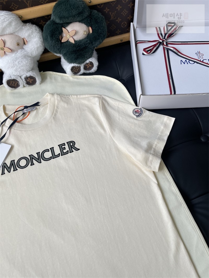 Moncler 몽클레어 로고 프린트 코튼 티셔츠 의류 9번 이미지