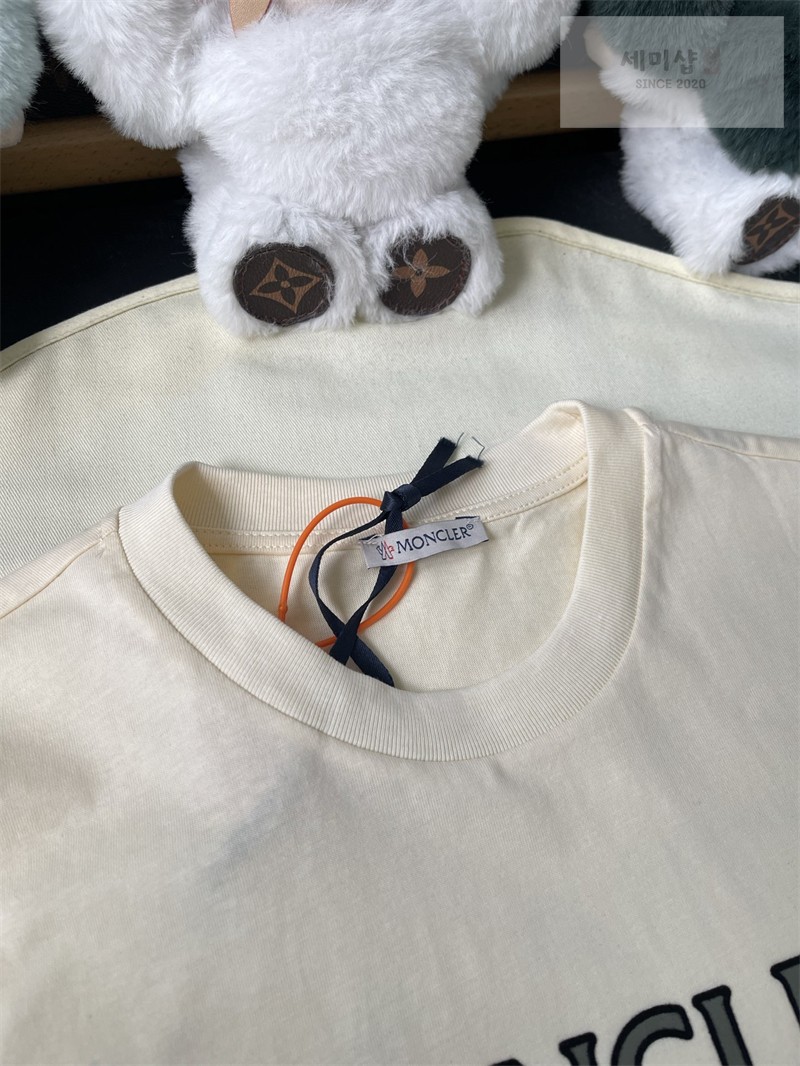 Moncler 몽클레어 로고 프린트 코튼 티셔츠 의류 10번 이미지