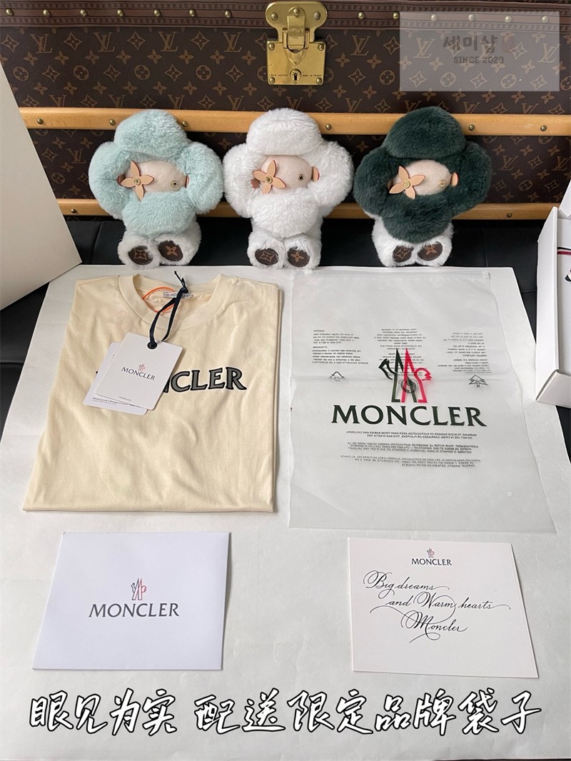 Moncler 몽클레어 로고 프린트 코튼 티셔츠 의류 16번 이미지