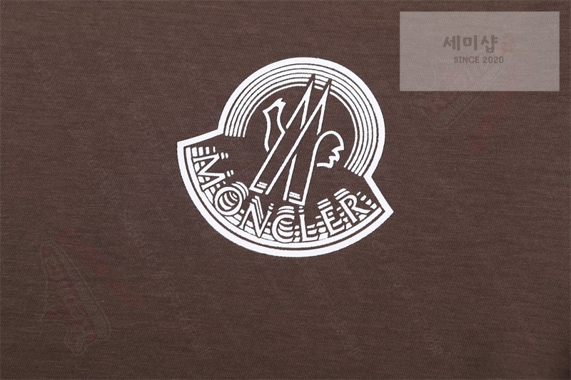 Moncler 몽클레어 로고 프린트 패치 코튼 티셔츠 블랙 의류 9번 이미지