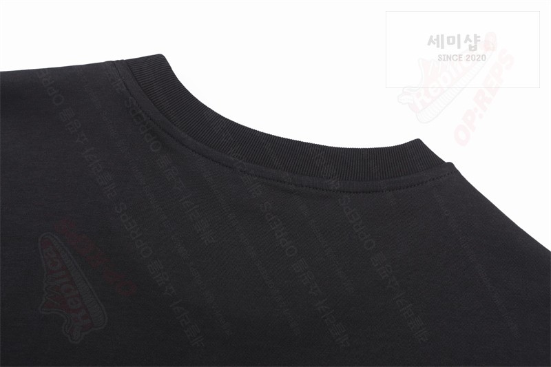 Moncler 몽클레어 로고 프린트 패치 코튼 티셔츠 블랙 의류 17번 이미지