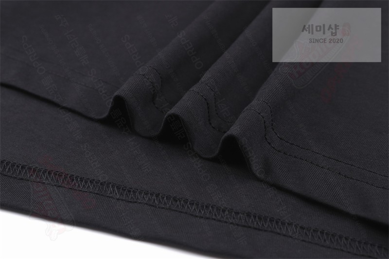 Moncler 몽클레어 로고 프린트 패치 코튼 티셔츠 블랙 의류 20번 이미지