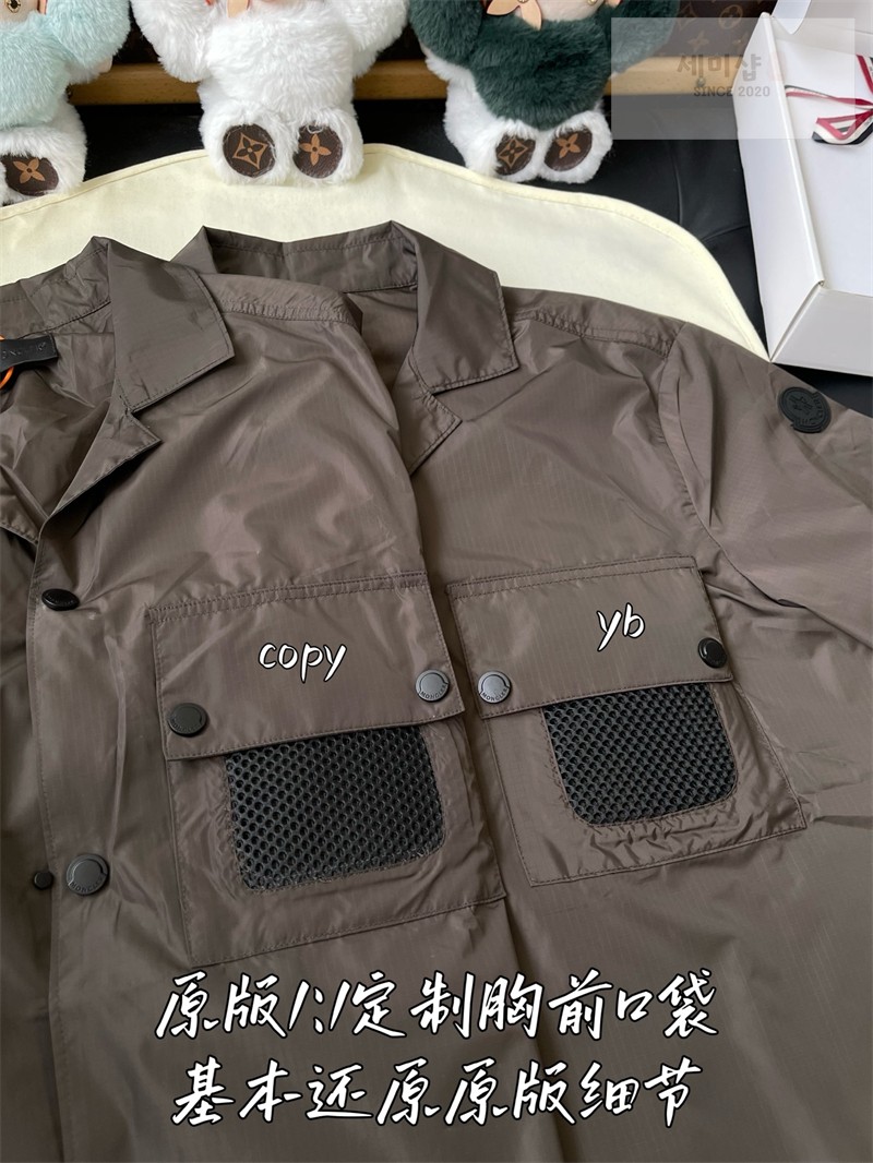 Moncler 몽클레어 립스탑 로고 셔츠 블랙 의류 9번 이미지