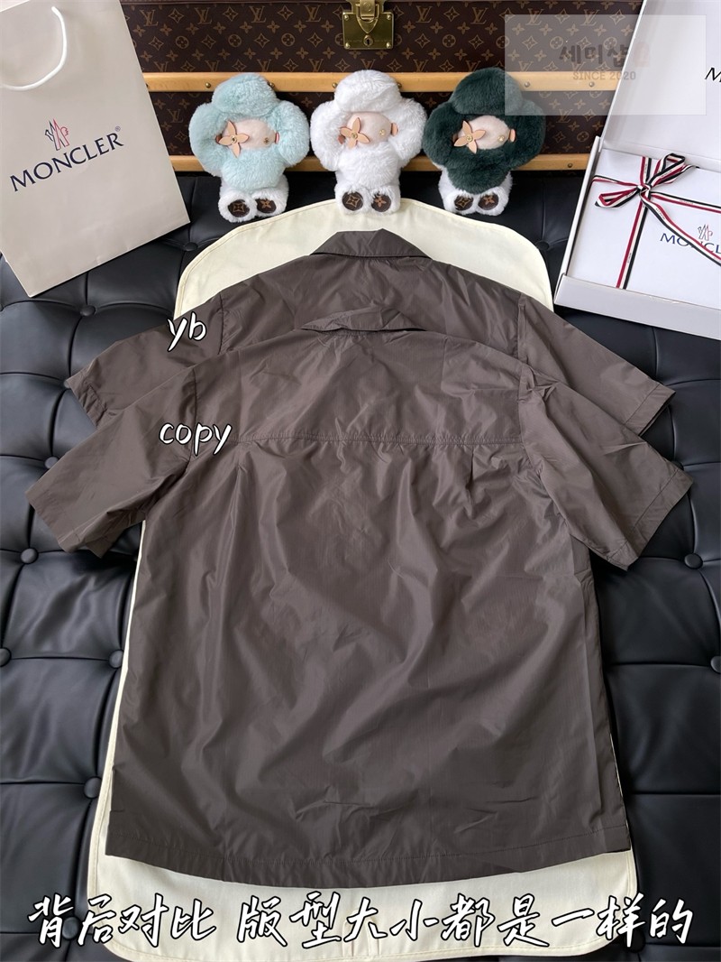 Moncler 몽클레어 립스탑 로고 셔츠 블랙 의류 13번 이미지