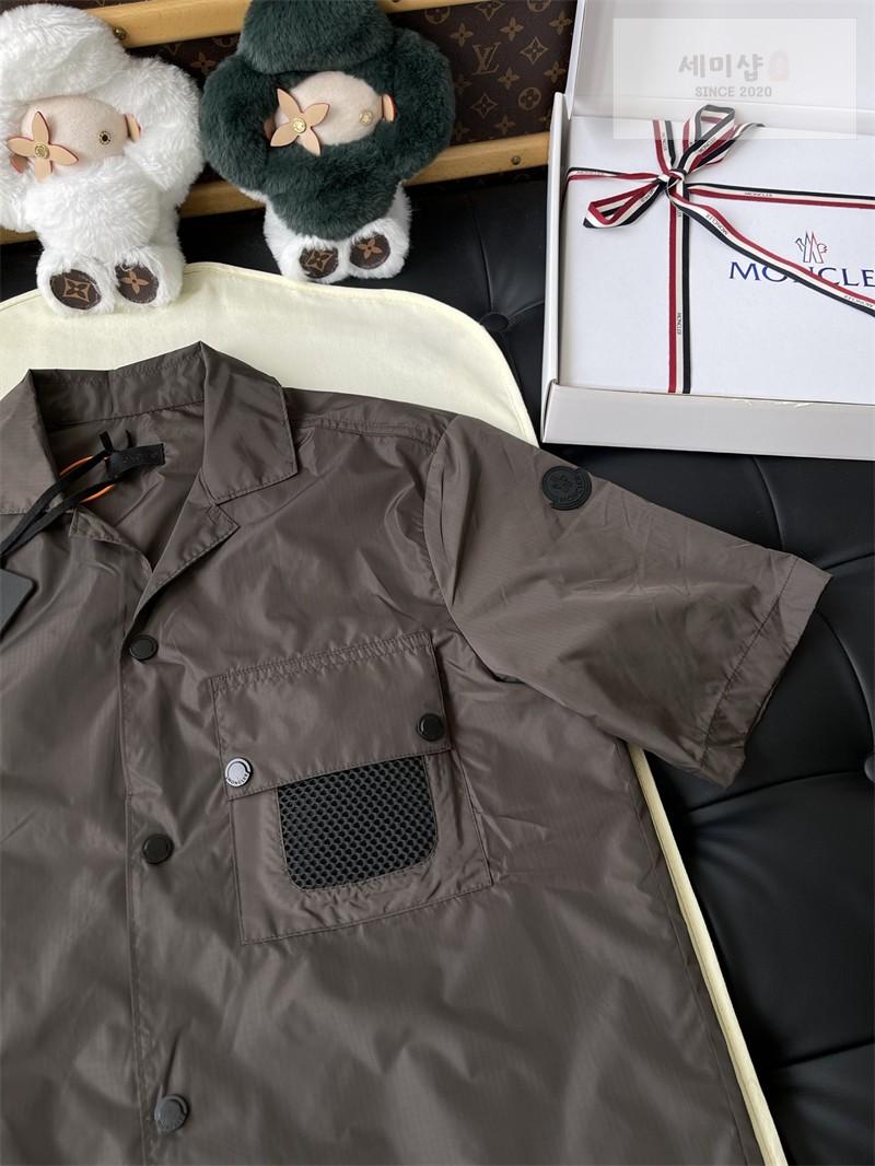 Moncler 몽클레어 립스탑 로고 셔츠 블랙 의류 16번 이미지