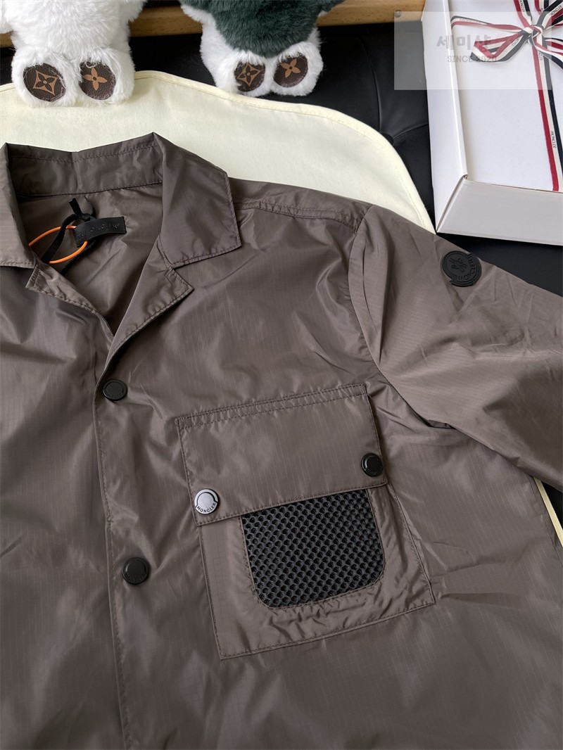 Moncler 몽클레어 립스탑 로고 셔츠 블랙 의류 18번 이미지