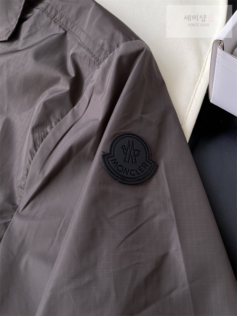 Moncler 몽클레어 립스탑 로고 셔츠 블랙 의류 19번 이미지